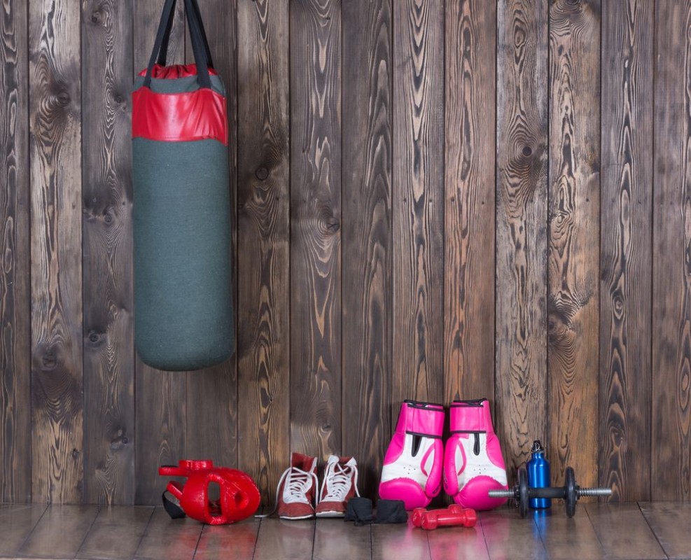 Afbeeldingen van Boxing equipment from the boxing hall