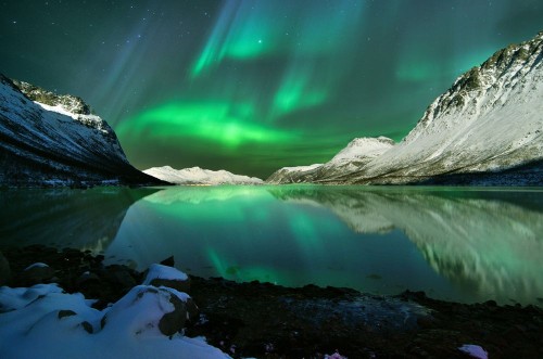 Picture of Norway by night