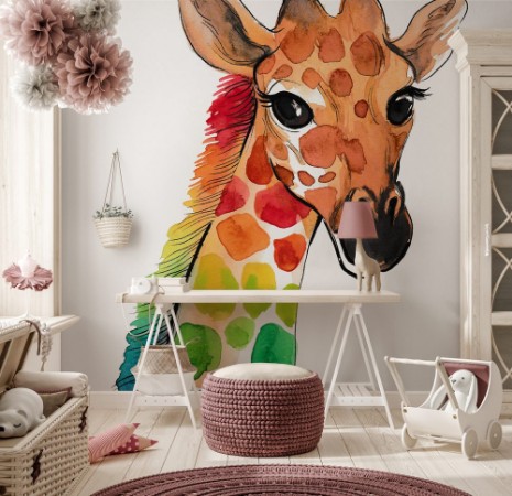 Bild på Colorful giraffe