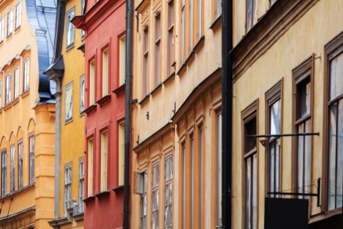 Stockholm Facade photowallpaper Scandiwall