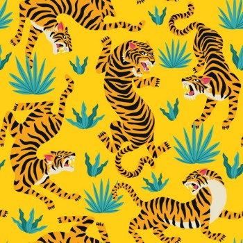Bild på Tiger pattern yellow