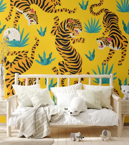 Image de Tiger pattern yellow