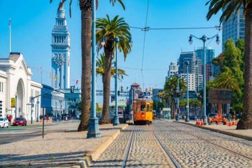 San Francisco Tram photowallpaper Scandiwall