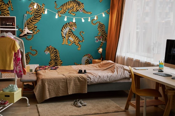 Image de Tiger pattern blue