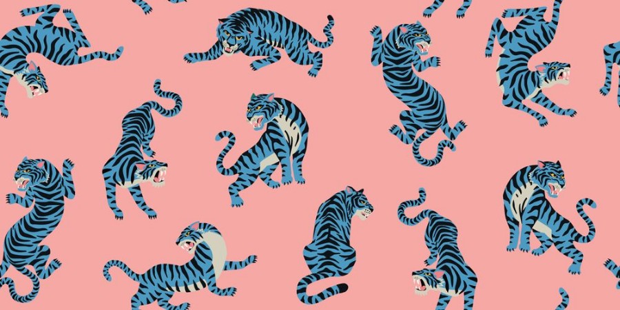 Bild på Tiger pattern pink