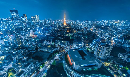 Afbeeldingen van Night view of Tokyo