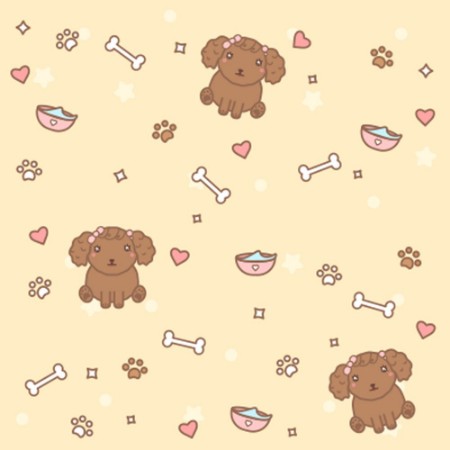 Picture of Cute pattern with small dogs