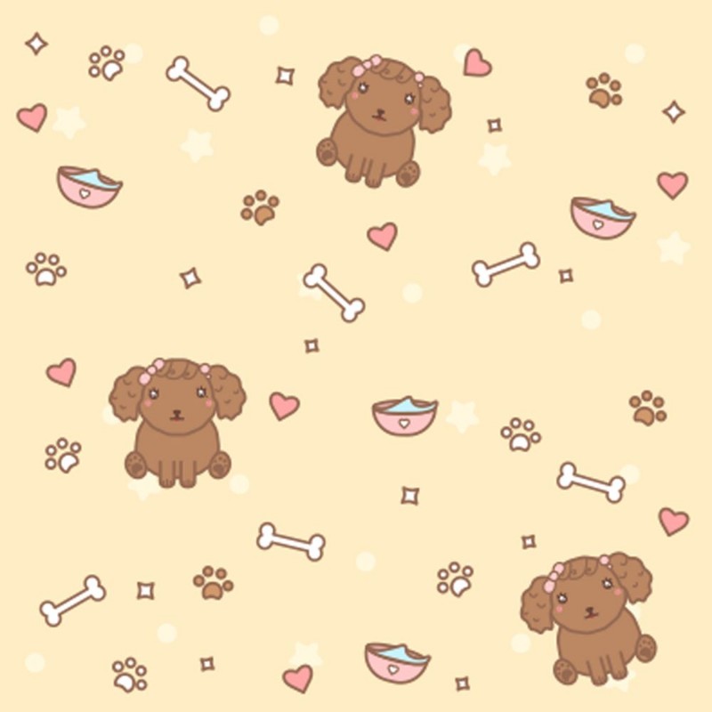 Afbeeldingen van Cute pattern with small dogs