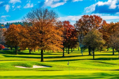 Autumn In The Golf Course photowallpaper Scandiwall