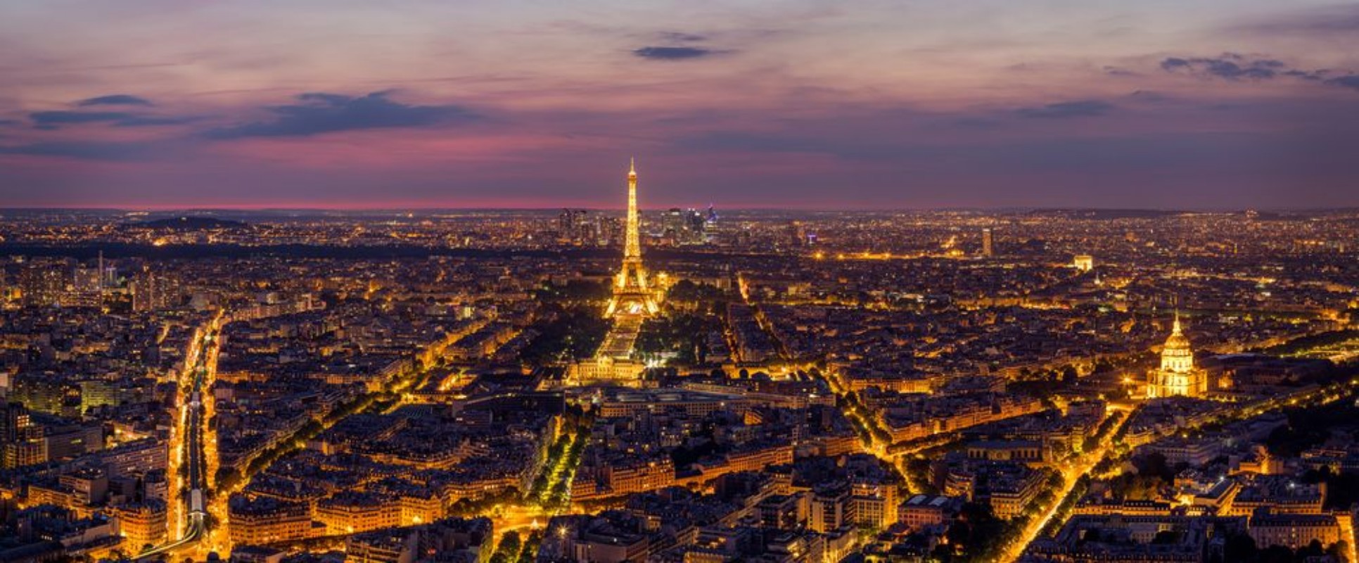 Bild på Paris Skyline at Night
