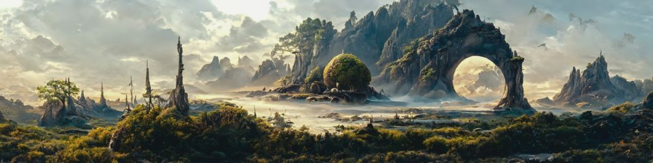 Afbeeldingen van Fantasy landscape I