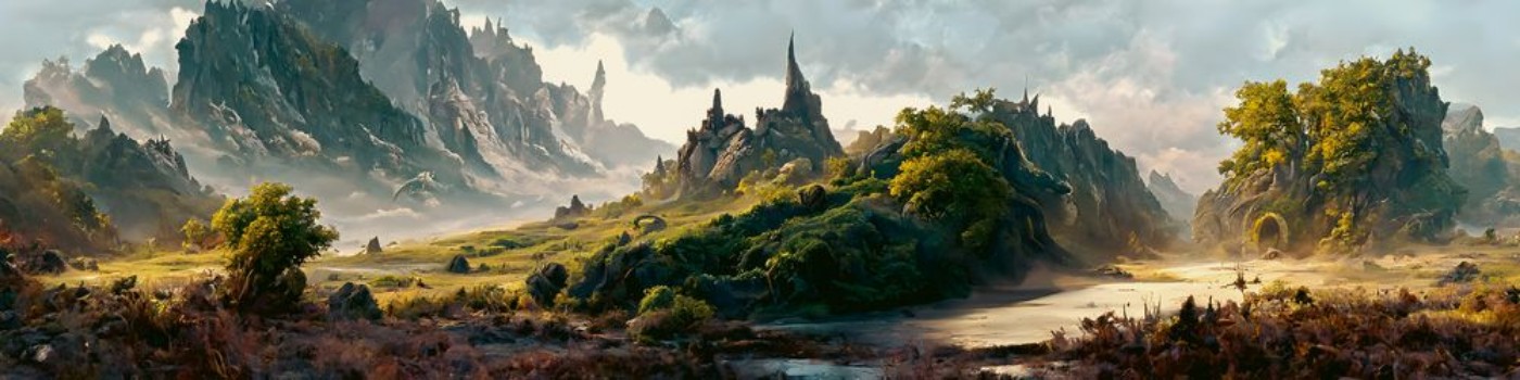 Bild på Fantasy landscape II