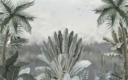 Bild på Palm and Banana Trees