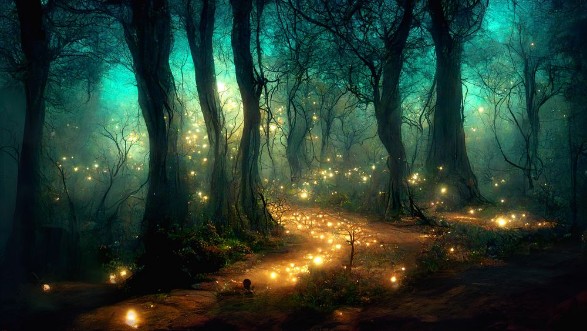 Afbeeldingen van Glowing forest