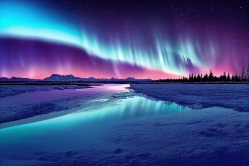 Afbeeldingen van Aurora borealis III