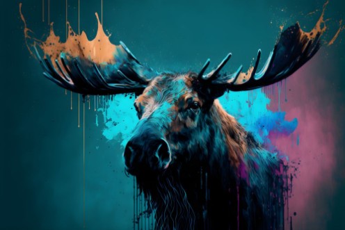 Bild på Abstract moose