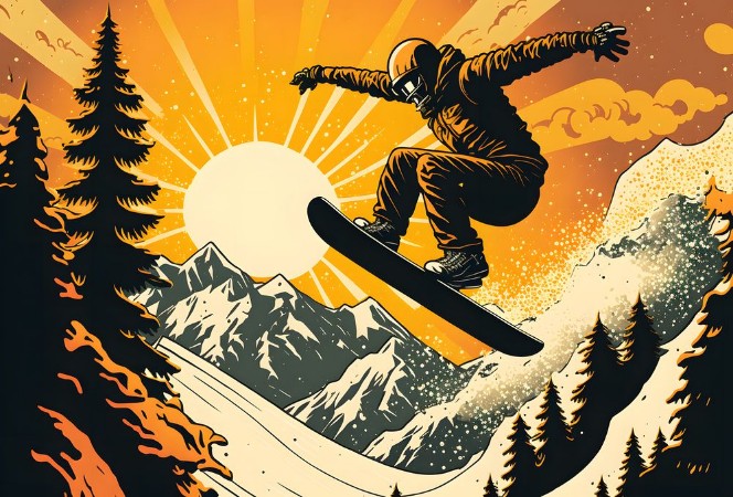 Bild på Illustration snowboard II