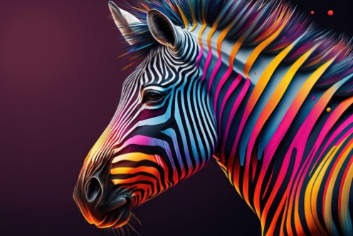 Bild på Black & Blue zebra