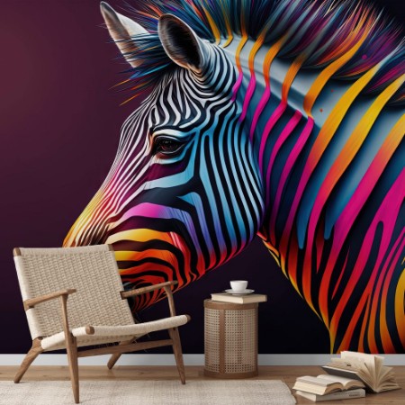 Picture of Black & Blue zebra