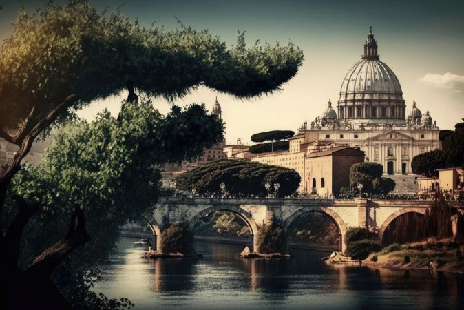 Picture of A Landscape of Rome