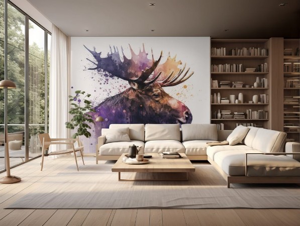 Immagine di Watercolor moose