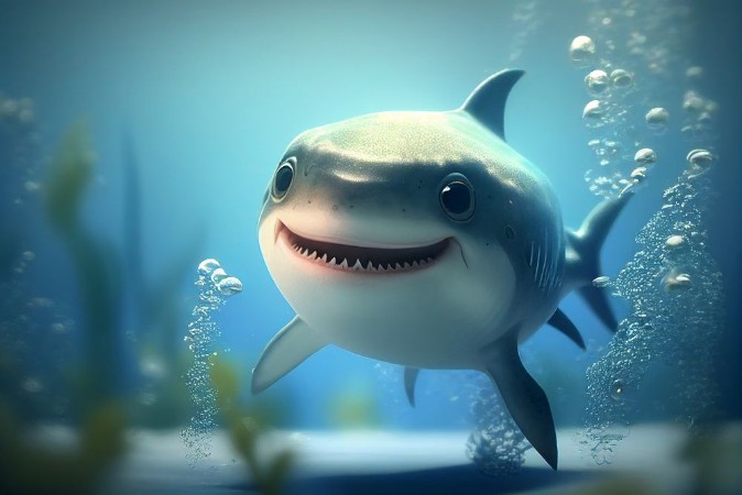 Afbeeldingen van Baby shark smiling