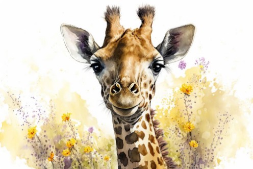 Picture of Cute baby giraffe