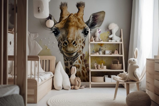 Afbeeldingen van Cute baby giraffe