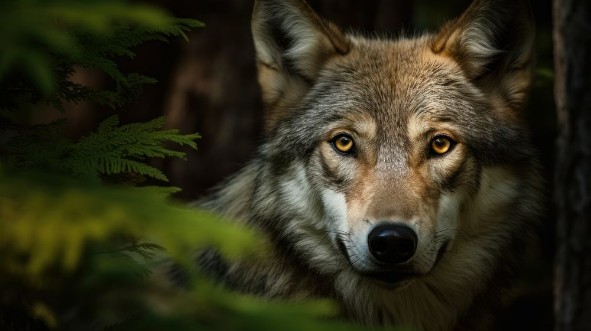 Afbeeldingen van Close-up of a wolf