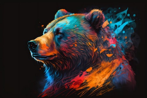 Abstract Beast photowallpaper Scandiwall