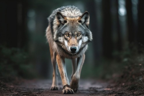Picture of Wolf walking