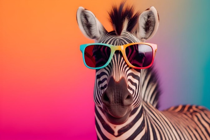 Picture of Funny zebra
