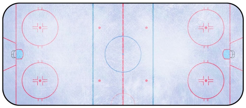 Ice Hockey Rink photowallpaper Scandiwall