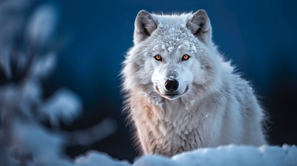 Afbeeldingen van Snowy wolf