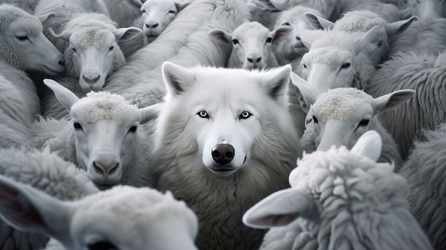 Picture of Wolf x sheep