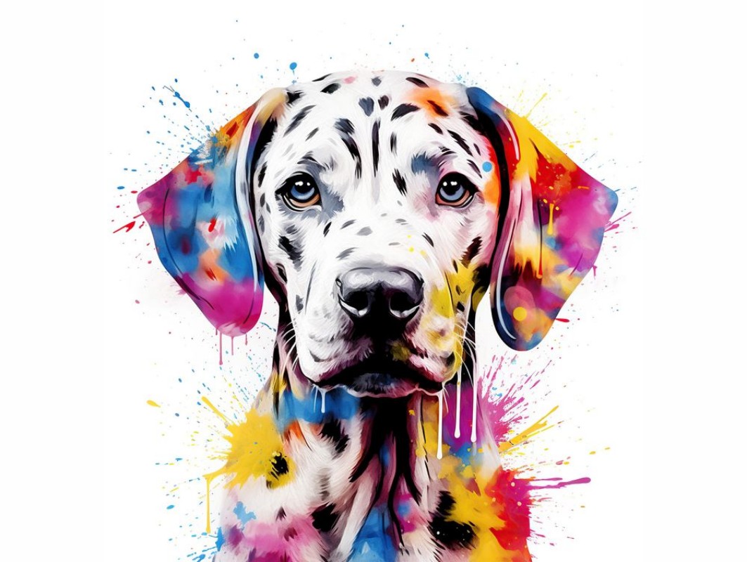 Afbeeldingen van Colorful dog