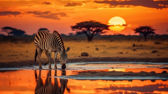 Serengeti photowallpaper Scandiwall