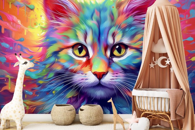 Picture of Colorful cat