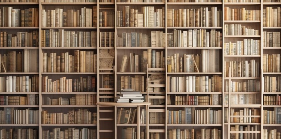 Picture of Beige bookshelf