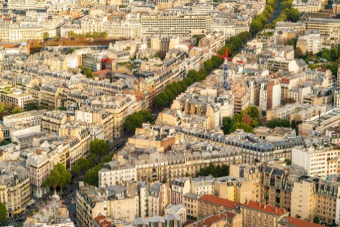 Neighborhood in Paris photowallpaper Scandiwall