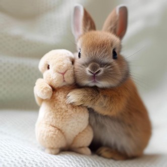 Bild på Cute rabbits