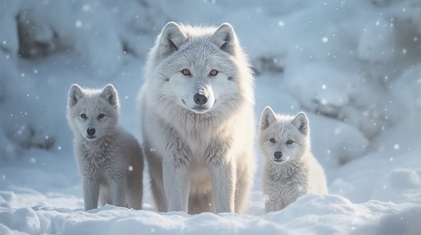Afbeeldingen van Wolf family