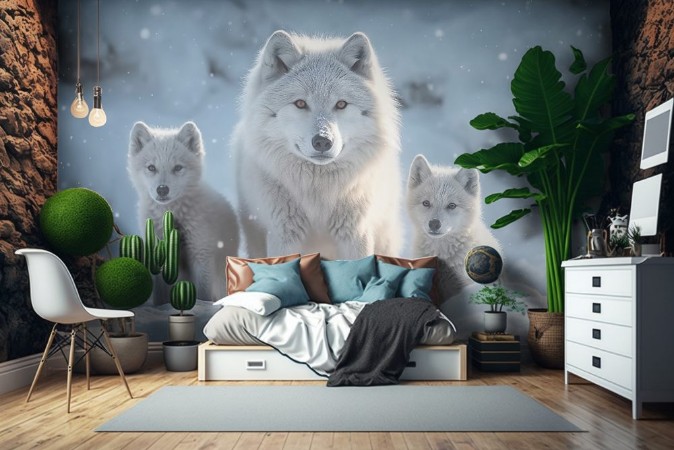 Picture of Wolf family