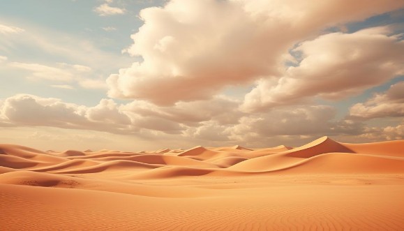 Cloudy desert photowallpaper Scandiwall