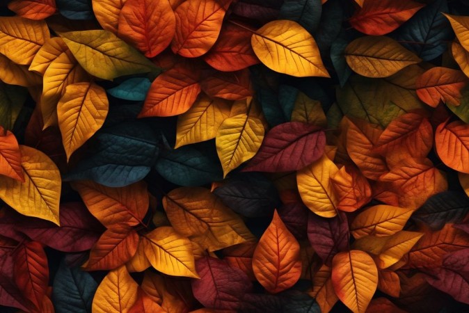 Afbeeldingen van Autumn leaves background