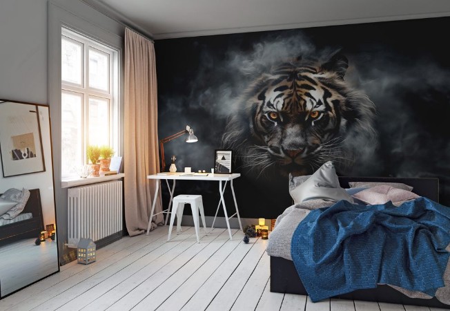 Picture of Portrait of fearful tiger