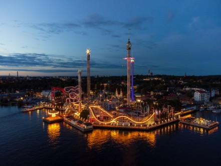 Gröna Lund Stockholm photowallpaper Scandiwall