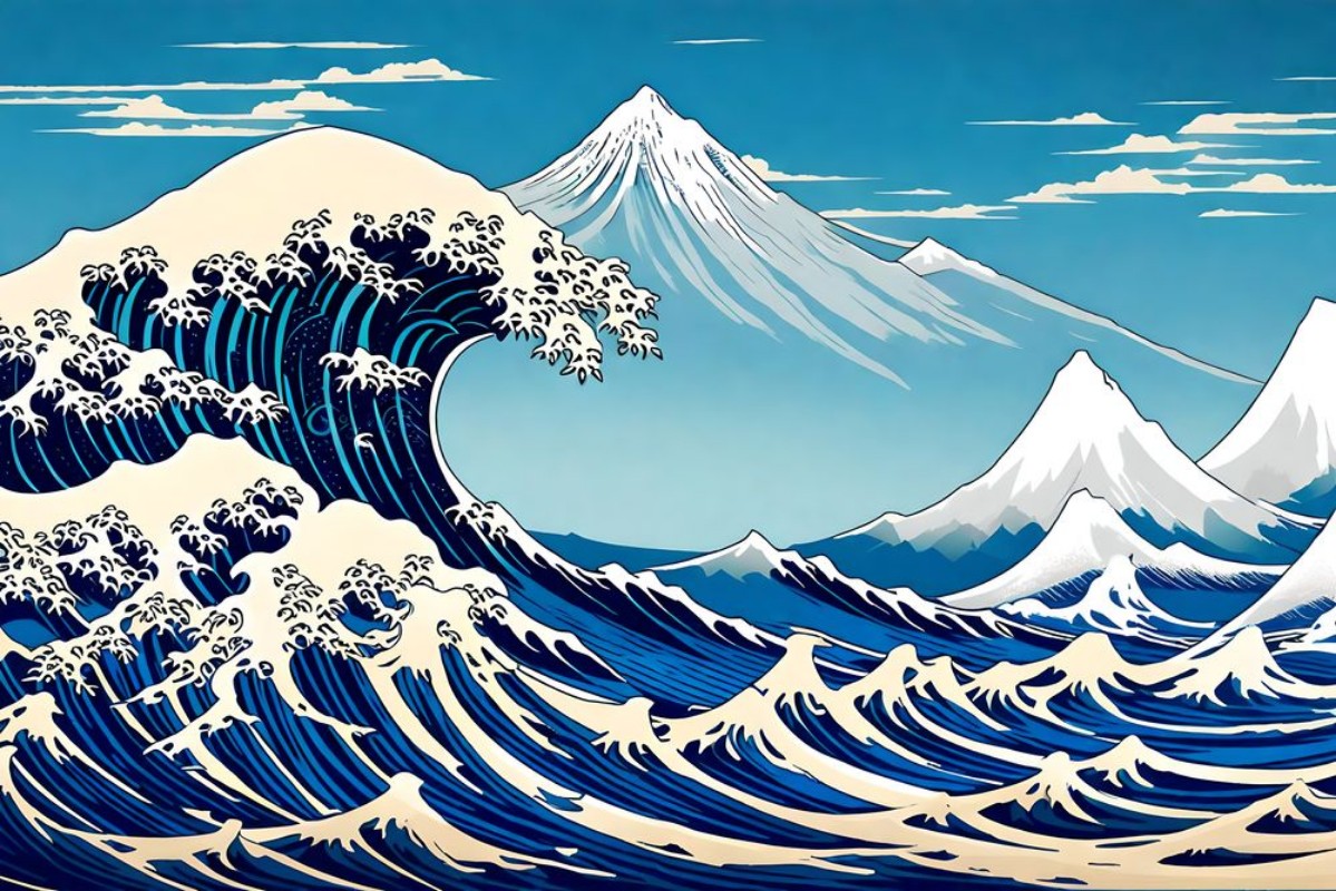 Bild på The great wave off kanagawa