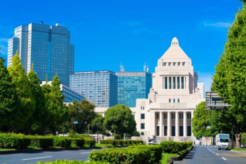 Tokyo Japan National Diet Building photowallpaper Scandiwall