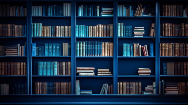 Picture of Blue bookshelf